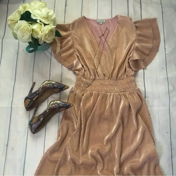 NWOT Rose Gold Dress - Picture 3 of 4